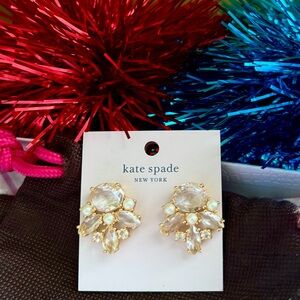 Kate Spade Chantilly Gems Gold and Pearl Stud Earrings - Gift Ready!
